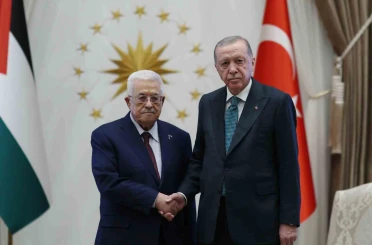 Cumhurbaşkanı Erdoğan, Filistin Devlet Başkanı Abbas ile görüştü 