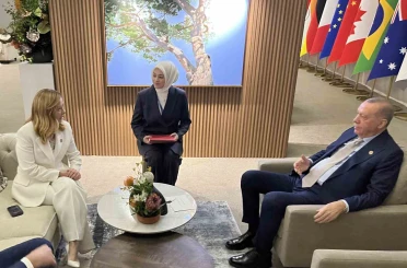 Cumhurbaşkanı Erdoğan, İtalya Başbakanı Meloni’yi kabul etti 