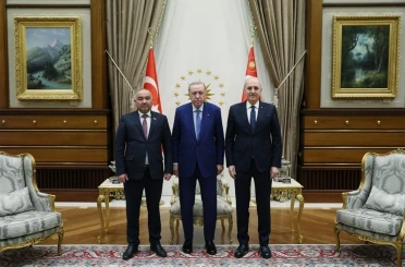 Cumhurbaşkanı Erdoğan, Kırgızistan Meclis Başkanı Turgunbek uulu’yu kabul etti 