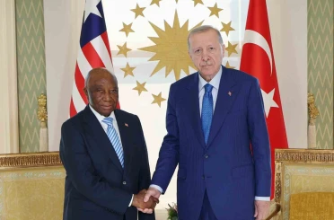 Cumhurbaşkanı Erdoğan, Liberya Cumhurbaşkanı Boakai ile görüştü 