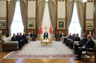 Cumhurbaşkanı Erdoğan, Özbekistan heyetini kabul etti 