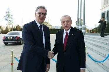 Cumhurbaşkanı Erdoğan, Sırbistan Cumhurbaşkanı Vucic ile bir araya geldi 