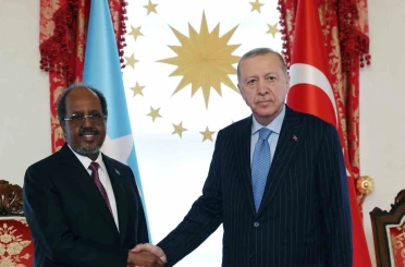 Cumhurbaşkanı Erdoğan, Somalili mevkidaşı Hasan Şeyh Mahmud’la bir araya geldi 
