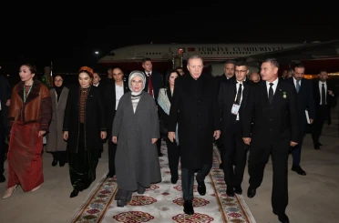 Cumhurbaşkanı Erdoğan Türkmenistan’da 