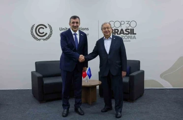 Cumhurbaşkanı Yardımcısı Yılmaz, Guterres ile görüştü 