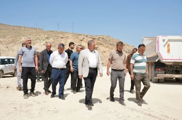 Darende Belediye Başkanı Bozkurt, devam eden projeleri sahada değerlendirdi 