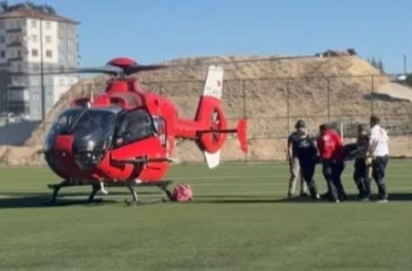Darende’de 88 yaşındaki hasta, helikopterle Malatya’ya sevk edildi 