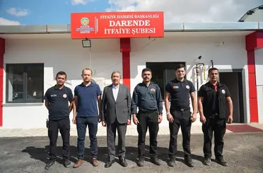 Darende’de itfaiye personeline İtfaiye Haftası ziyareti
