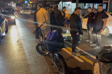 Darıca’da otomobil ile elektrikli bisiklet çarpıştı: 1 yaralı 