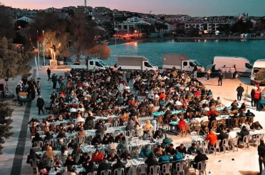 Datça’da 600 kişilik iftar sofrası kuruldu 