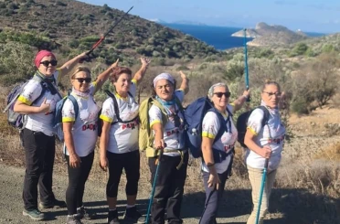 Datça’dan Knidos’a doğa yürüyüşü yapıldı 