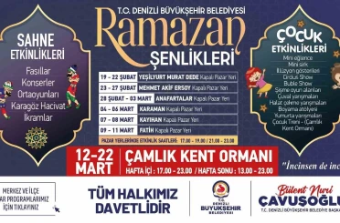 Denizli Büyükşehir 57 ayrı noktada iftar sofrası kuracak 