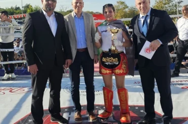 Denizli Kick Boks Galasında sporcular Filistin için ringe çıktı 