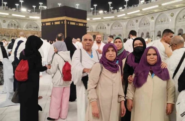 Denizlili umreciler Mekke’de ilk umre ibadeti gerçekleştirildi 