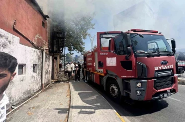 Depoda çıkan yangın korkuttu 