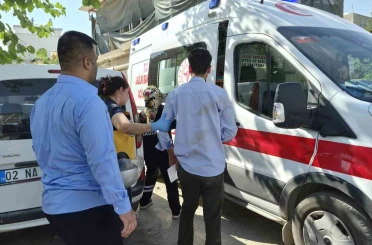 Devrilen motosikletin sürücüsü yaralandı 