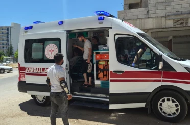 Devrilen motosikletteki yolcu yaralandı 