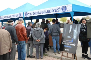 Didim’de merhume başkan Durbay için lokma hayrı düzenlendi 