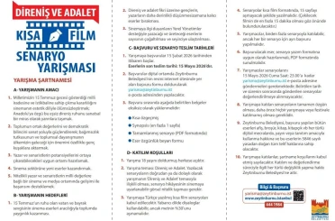 "Direniş ve Adalet" temalı Kısa Film Senaryo Yarışması’na başvurular 15 Mayıs’ta sona eriyor 