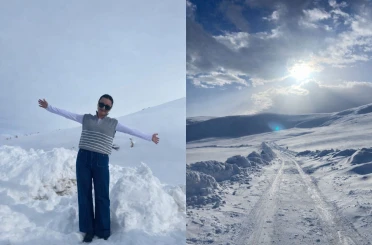 Diyadin’de kar engel tanımadı, öğretmenler görev başında 