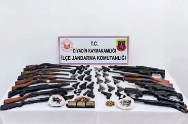 Diyadin’de silah kaçakçılığına büyük darbe: 28 adrese eş zamanlı operasyon

