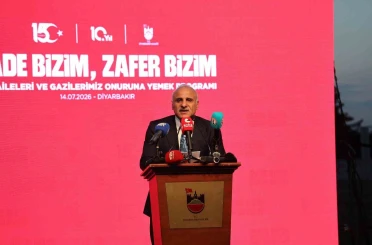 Diyarbakır’da 15 Temmuz’un 10. yıldönümünde şehit aileleri ve gaziler yemekte bir araya geldi 
