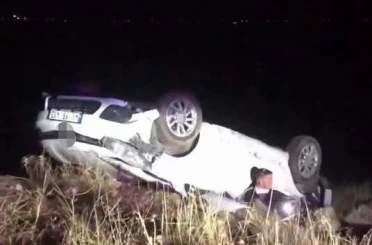 Diyarbakır’da araç takla attı: 1 yaralı 