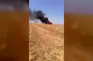 Diyarbakır’da biçerdöveri yanan Yozgatlı vatandaşa köylülerden destek: Biçerdöverin borcu için 800 bin lira topladılar 