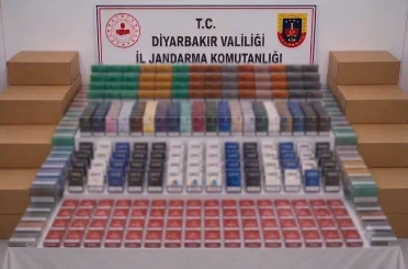 Diyarbakır’da çok sayıda gümrük kaçağı ürün ele geçirildi 