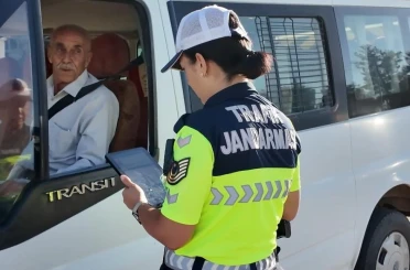 Diyarbakır’da jandarmadan 17 ilçede eş zamanlı trafik denetimi 