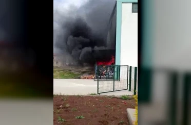 Diyarbakır’da korkutan yangın 