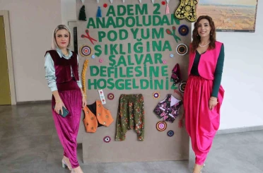 Diyarbakır’da şalvar defilesi 