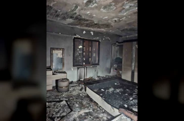 Diyarbakır’da yangında 2 kadın, merdivenli araçla tahliye edildi 