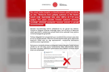 DMM'den ABD'nin F-15 savaş uçağının Türk yapımı omuzdan fırlatılan uçaksavar sistemiyle vurulduğu iddialarına yalanma