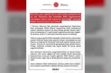 DMM’den "DOA Uygulamasında vatandaşlara ödenen iade tutarının düşürüldüğü" iddialarına yalanlama 