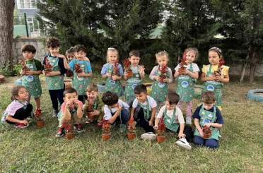 Doğa sevgisi minik kalplerde filizleniyor