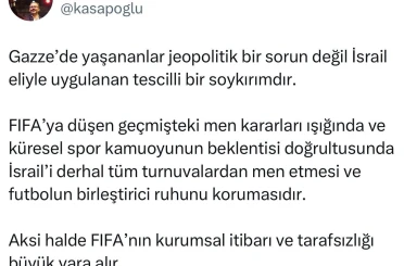 Dr. Mehmet Kasapoğlu’ndan FIFA’ya tepki 