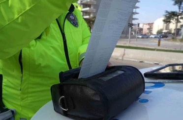 Dronlu denetimde 11 motosiklet sürücüsüne 60 bin lira ceza 
