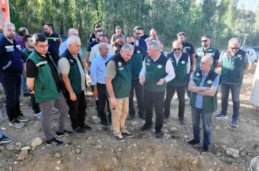 DSİ heyeti Turnaçayırı Barajı Sulama Projesi’ni sahada inceledi 