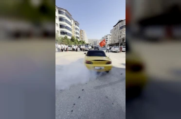Düğün konvoyundaki drifte 156 bin TL para cezası 
