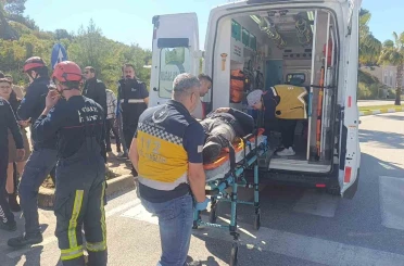 Dur levhasına ihlali kazayla sonuçlandı: 1 yaralı 