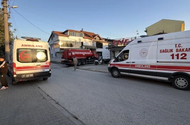 Düzce’de yangında dumandan etkilenen 5 kişi hastaneye kaldırıldı