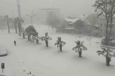 Düzce yeni yıla karla girdi 