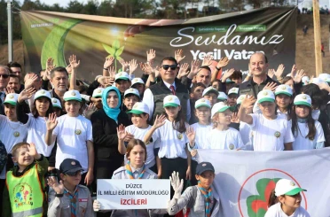 Düzce’de 43 bin 563 fidan toprakla buluştu