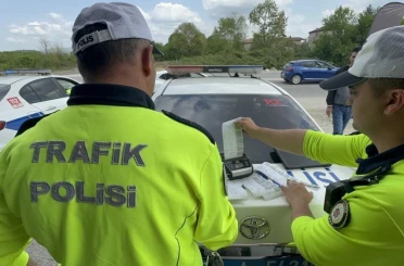 Düzce’de denetimlerde 34’ü alkolden 199 araç trafikten men edildi 