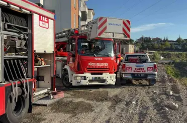 Düzce’de ev yangını ekiplerin müdahalesi ile söndürüldü
