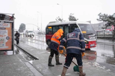 Düzce’de kar timleri sahada görev başında 