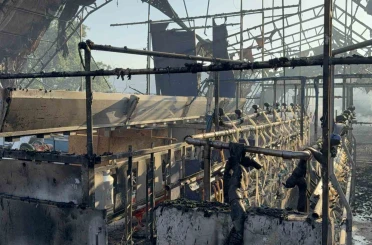 Düzce’deki orman yangınında keçi üretim çiftliği küle döndü 