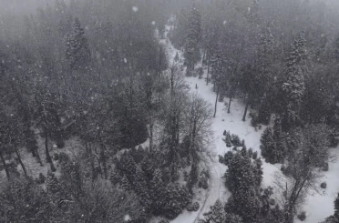 Düzce’nin yüksek kesimlerinde kar kalınlığı 1 metreyi buldu