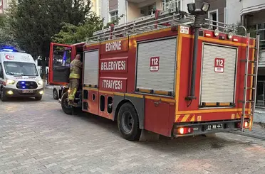 Edirne’de apartman dairesinde çıkan yangın korkuttu
